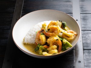Creamy chilli basil sauce w/rice