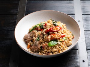 Spicy thai basil fried rice