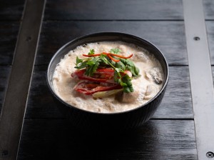 Mild hot & sour coconut soup