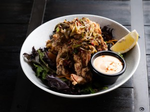 Twice cooked soft shell crab