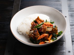 Fragrant chili basill w/rice