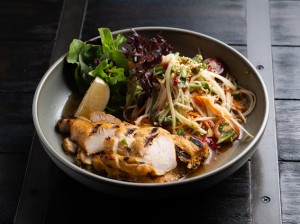 BBQ Chicken green papaya salad
