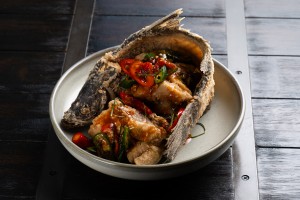 Crispy whole fish (fish of the day)